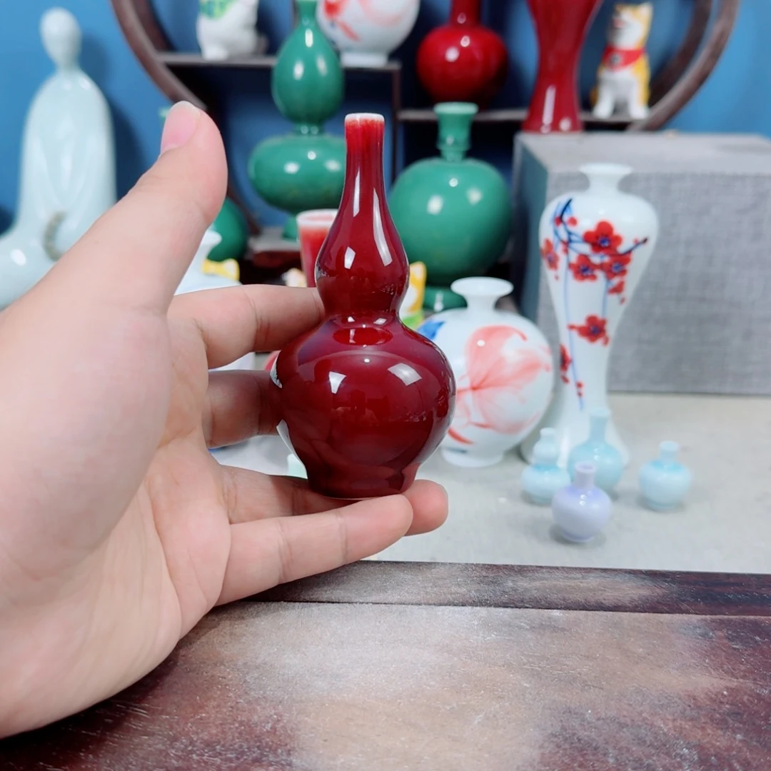 陶瓷手工小花器摆件
