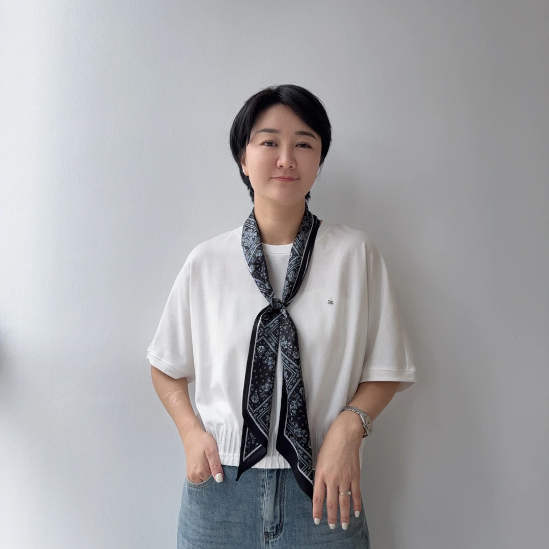 5030短袖简约通勤风拼接吸汗纯色T恤韩版重磅白色时尚