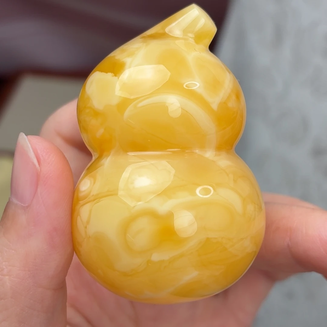 蜜蜡未镶嵌裸石妖孽葫芦