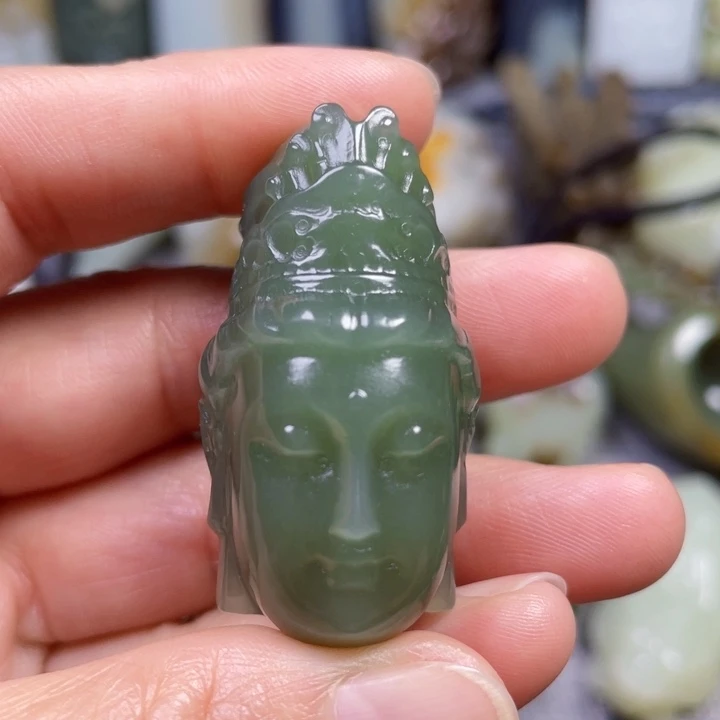 和田玉未镶嵌挂件