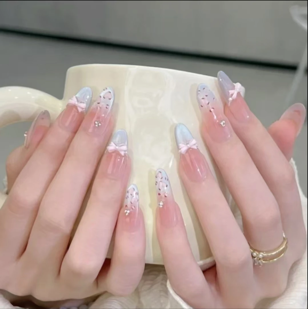 【海盐小豹】时尚清新纯欲高级感成品美甲穿戴式手工穿戴甲