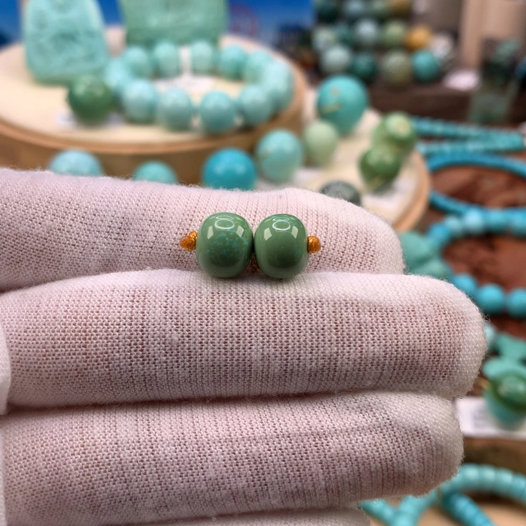 绿松石未镶嵌珠宝奇石9mm