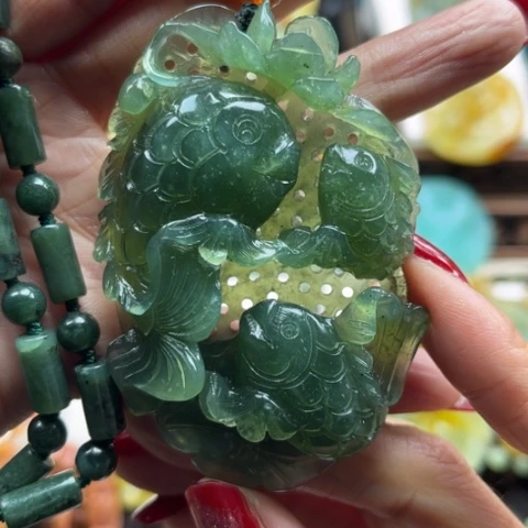 岫玉挂件未镶嵌挂件