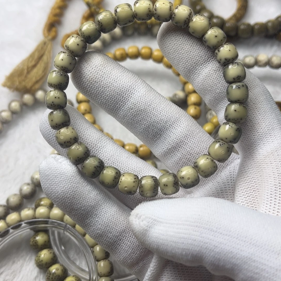 星月菩提手串石玉料玻璃底通体