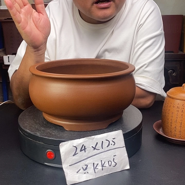 紫砂花盆货号一只KK005