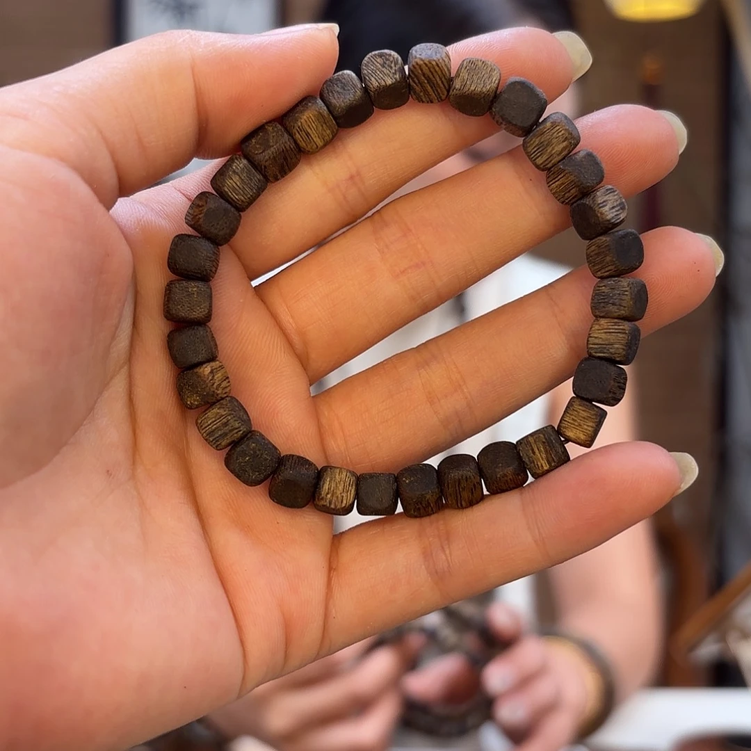 奇楠沉香方糖珠手串