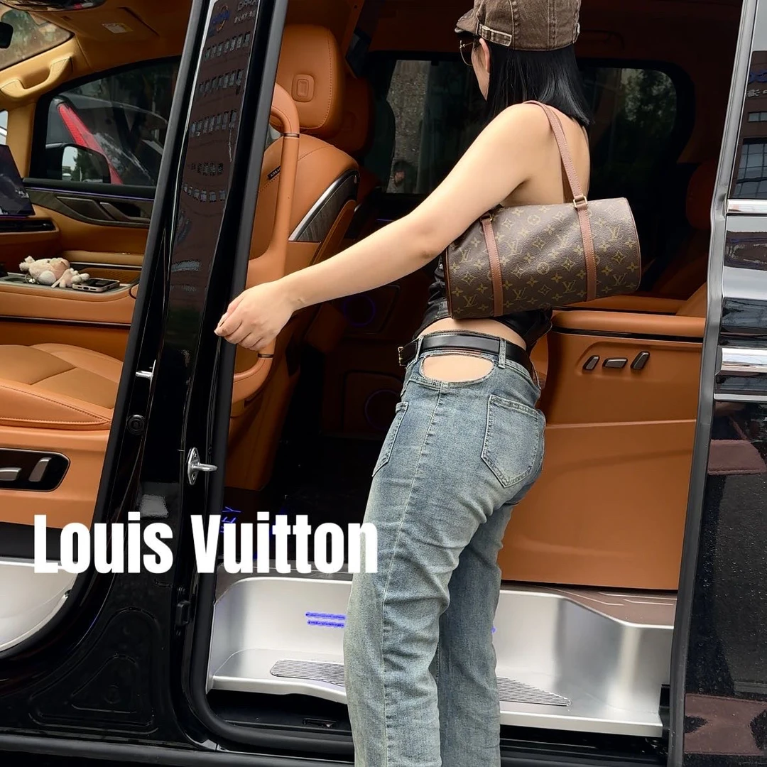 修复品8615209/LouisVuitton/路易威登红皮30巴比龙包