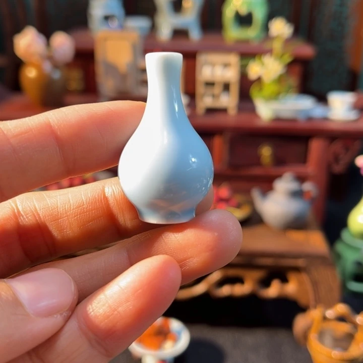 摆件微陶老王迷你花瓶