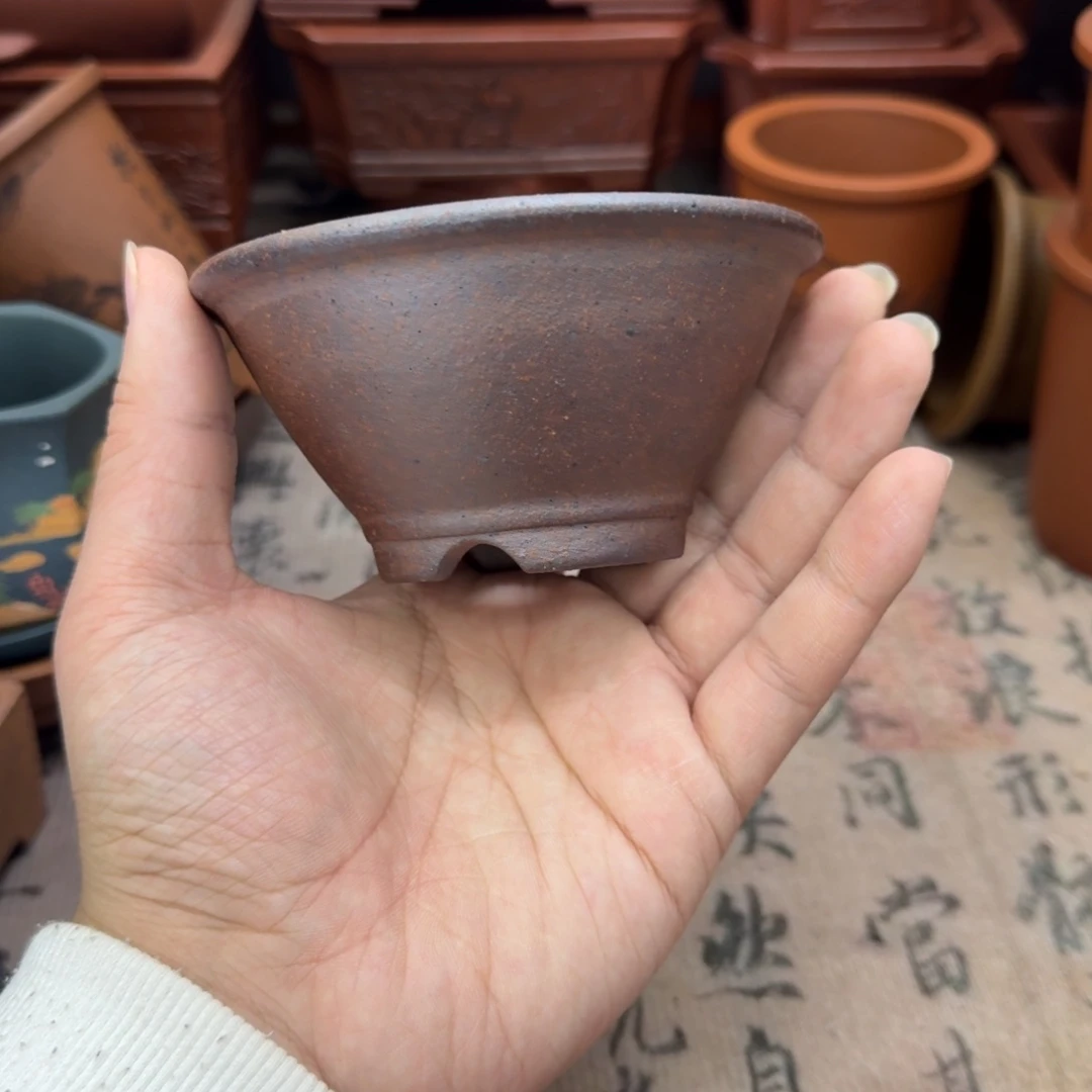紫砂花盆宜兴紫砂正品9x4