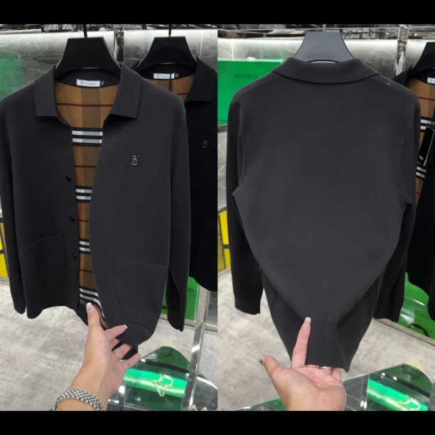 早秋男士百搭休闲{羊毛莱塞尔}针织开衫2802