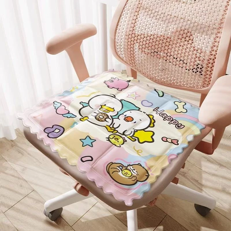 躺倒鸭文创-鸭鸭夏日降温冰垫免注水坐垫学生宿舍单人