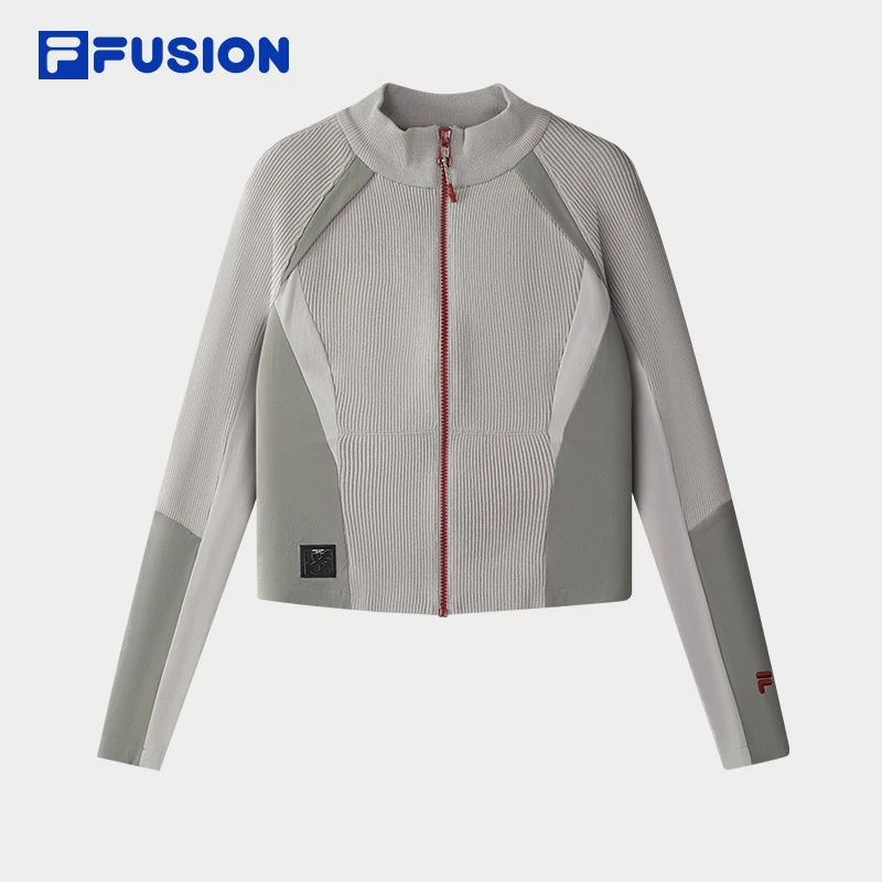 FILA斐乐【收腰修身显瘦】编织开衫女款秋季保暖外套T11W543407F