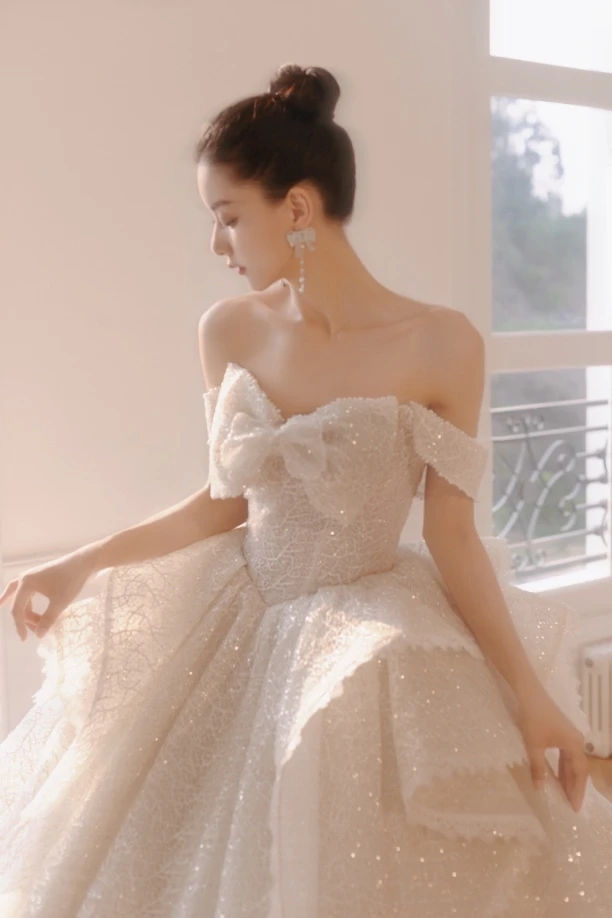 小浪淘纱下店专用链接39-89档复古气质婚纱礼服