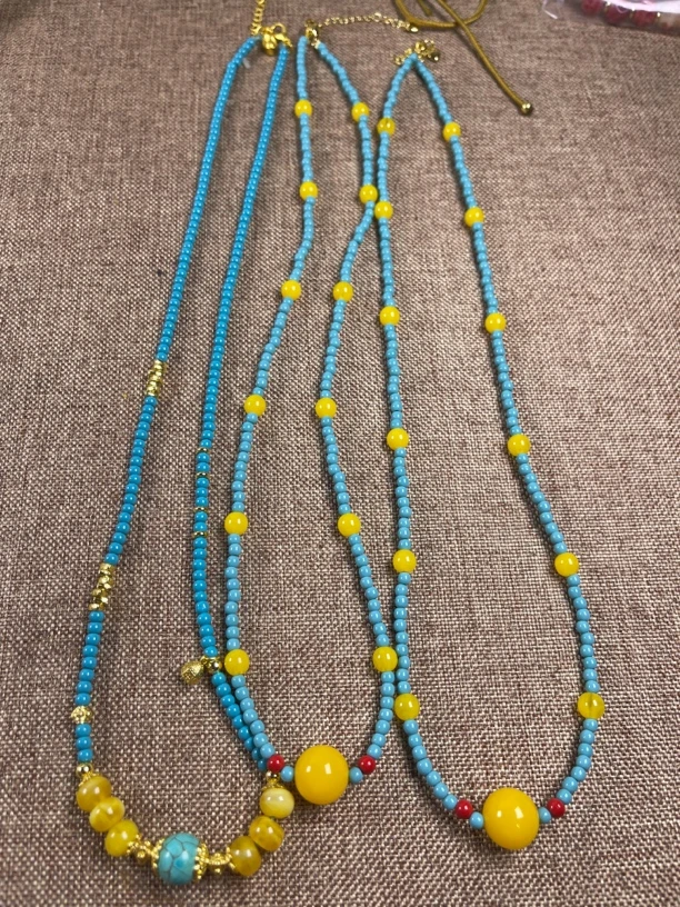 松松蜡项链，藏区工艺，下单备注