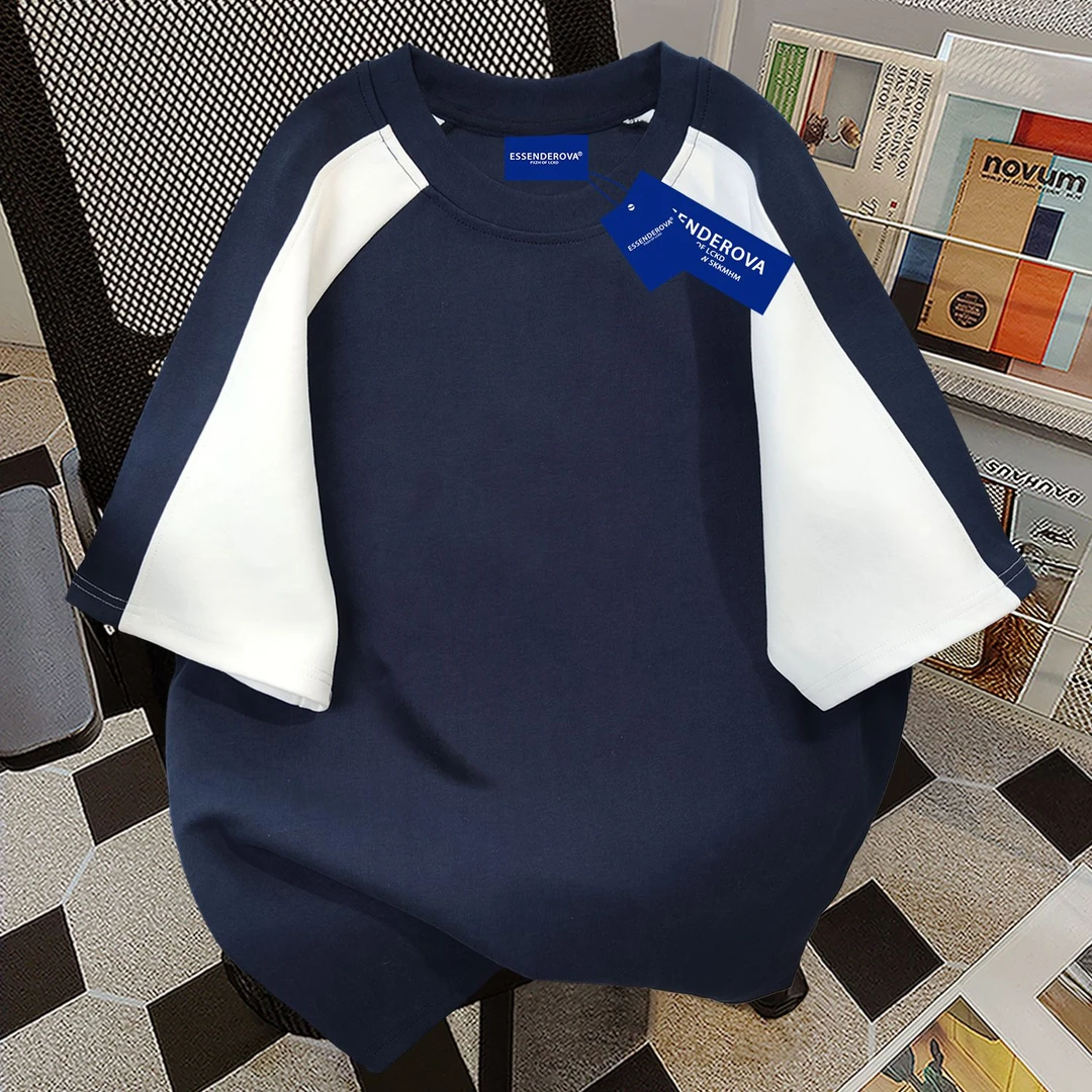 100%纯棉ins潮牌通勤韩版2025夏季新款短袖t恤女宽松休闲情侣上衣