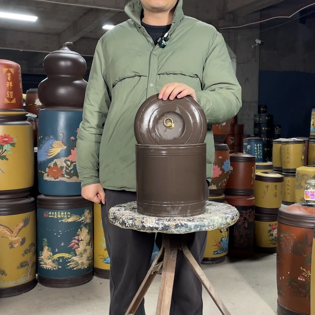 宜兴原矿紫砂茶叶罐