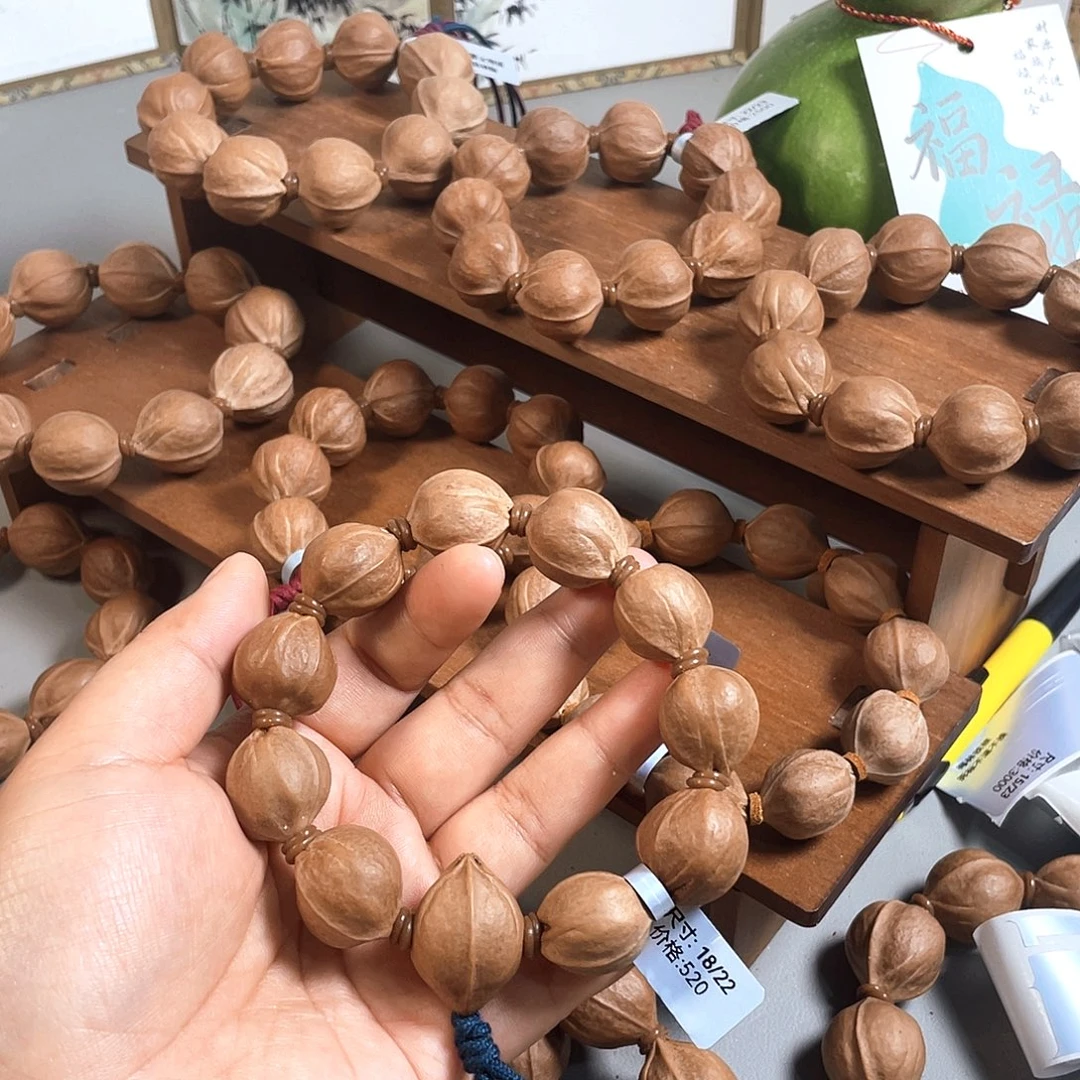 来***弟橄榄核手串/手链18/22梅林铁核