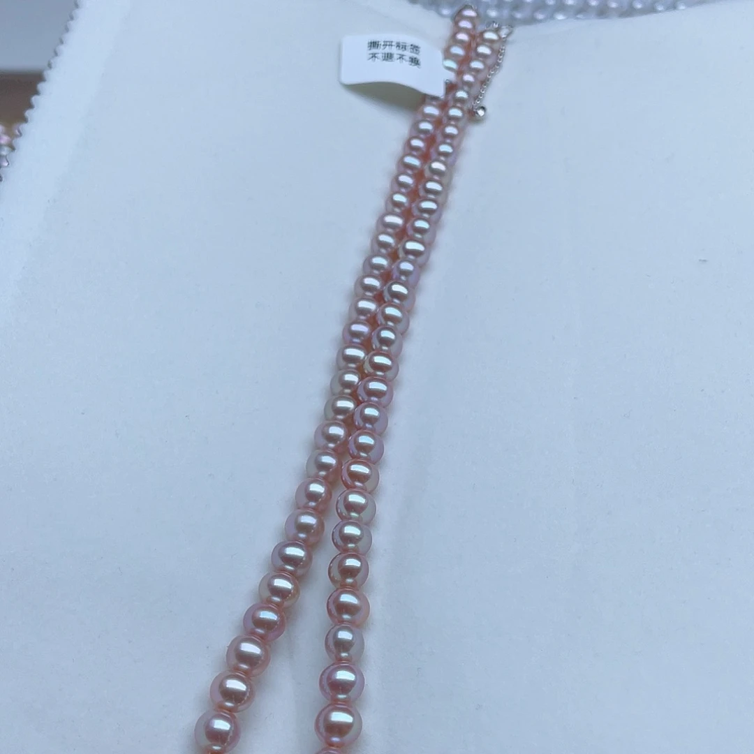 淡水珍珠颈饰银S925镶嵌