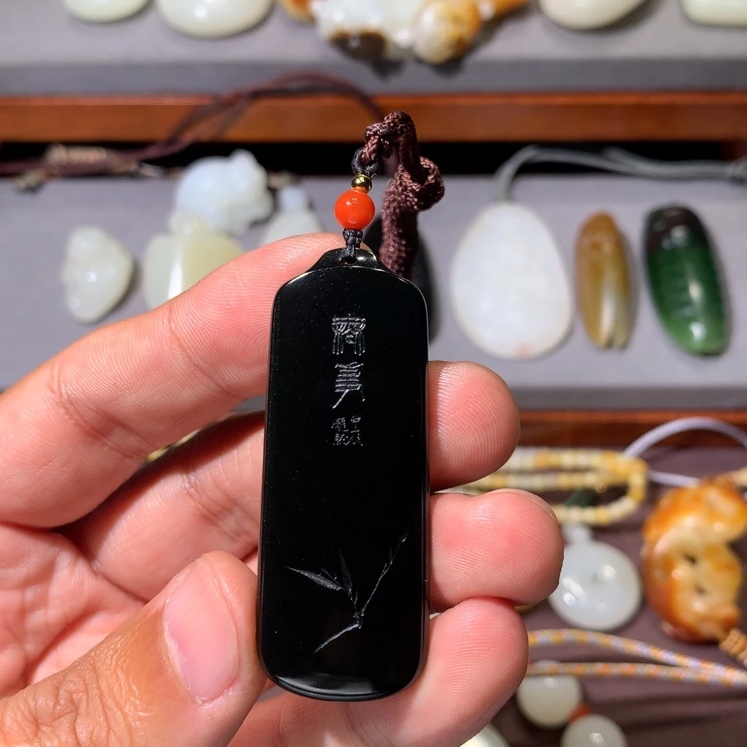 清***水和田玉未镶嵌挂件