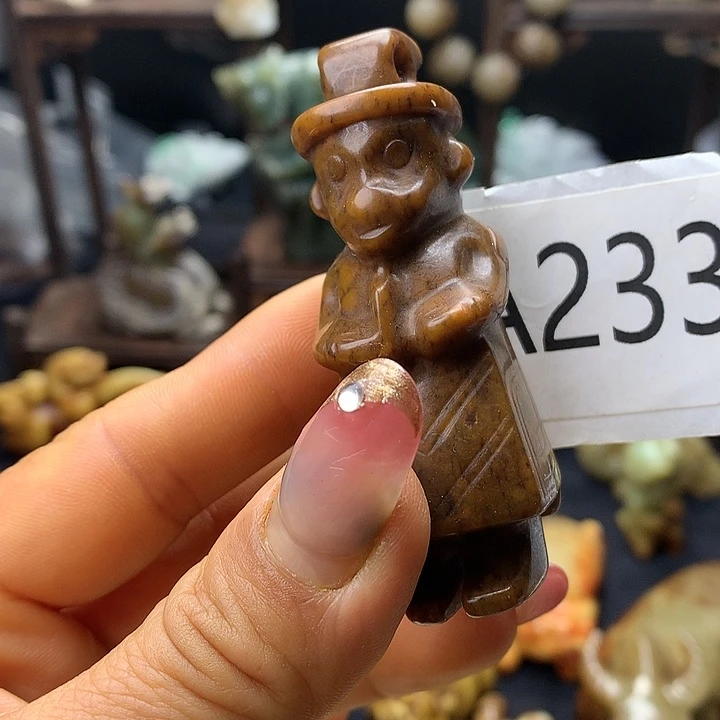 和田玉未镶嵌车挂