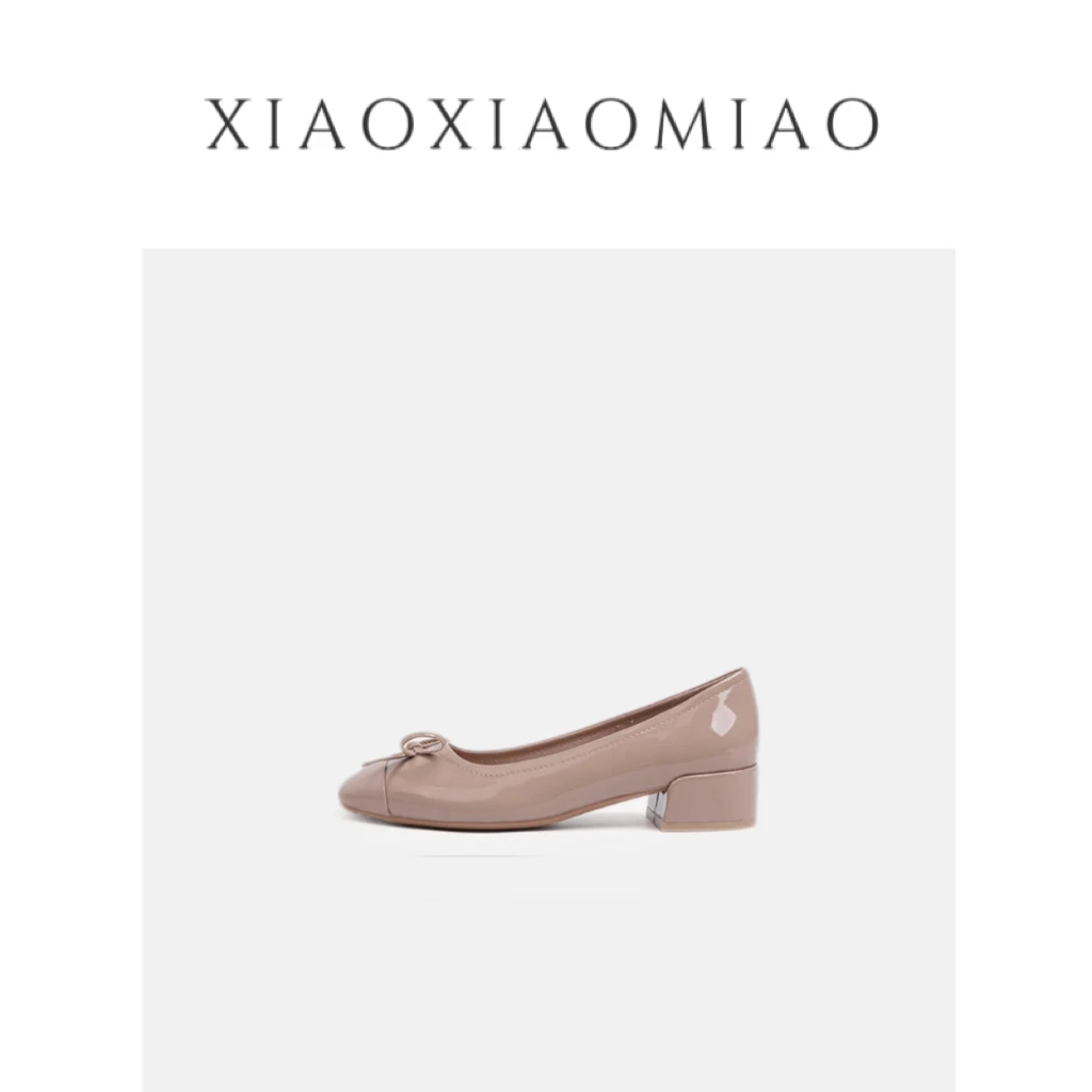 XIAOXIAOMIAO内增高蝴蝶结薄款增高浅口单鞋鞋子小众法式秋季软底