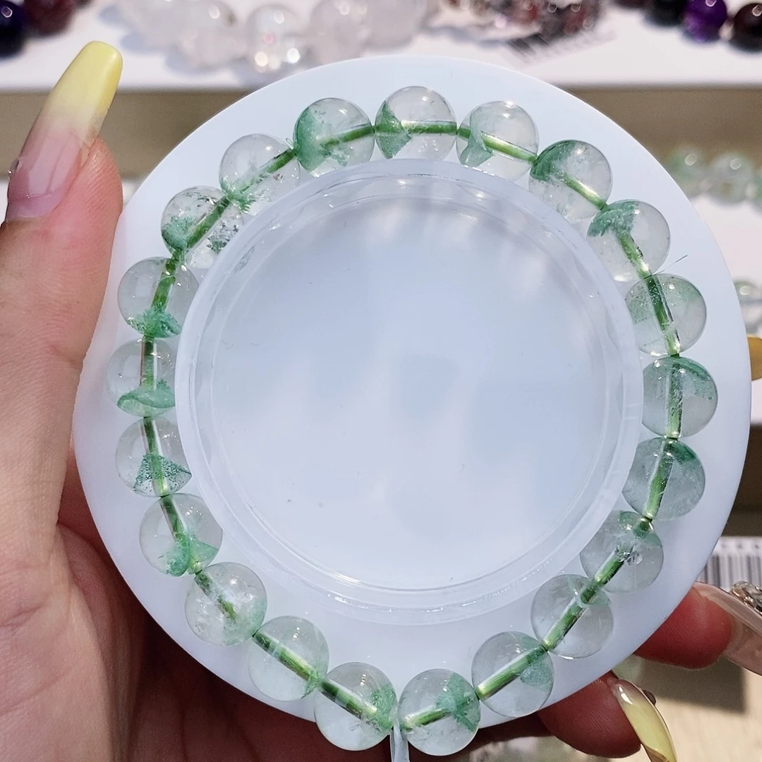 水晶手链未镶嵌翠绿幽灵9+
