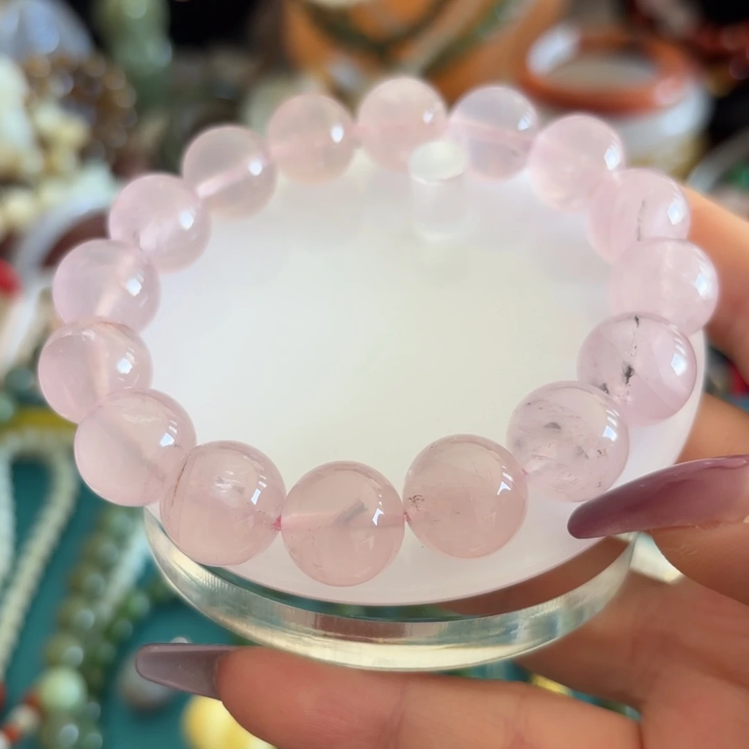 手链未镶嵌水晶13.6有矿物质放漏介意勿拍