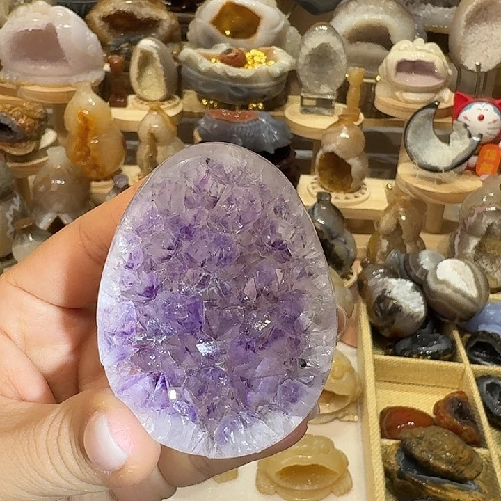 玛瑙/玉髓未镶嵌水晶龙蛋