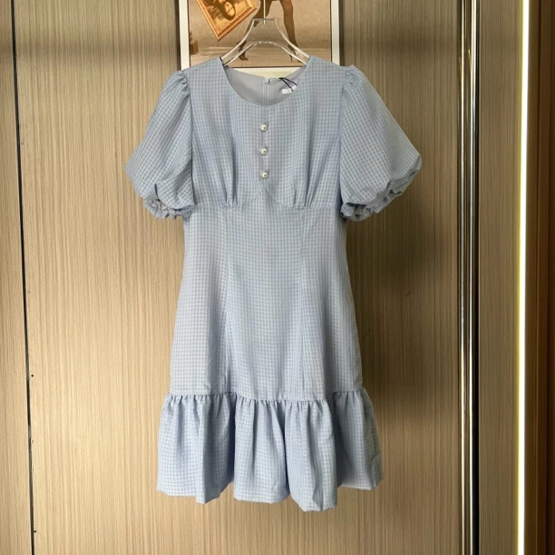 9018品牌撤柜女装FG时尚设计款气质夏季长款连衣裙