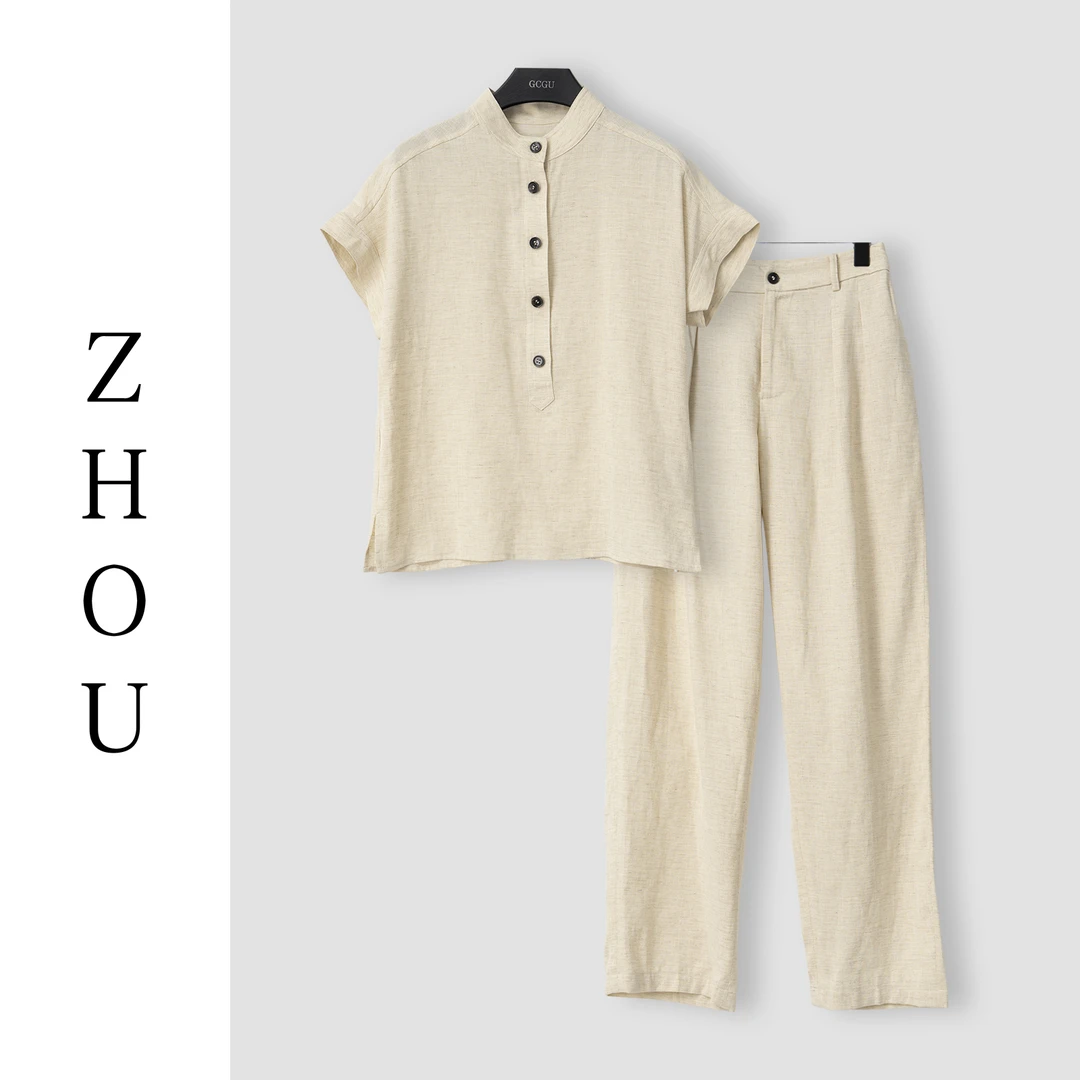 (周哥甄选)米色套装-23382