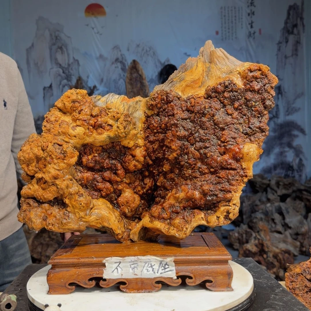 古***剑木三丰琥珀木 天然摆件26