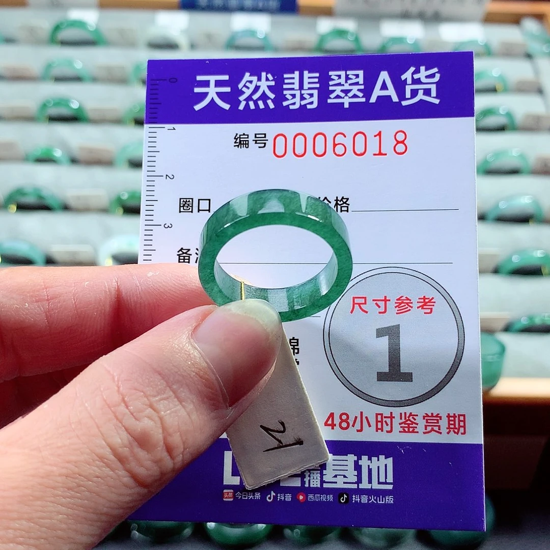 翡翠戒指未镶嵌21号
