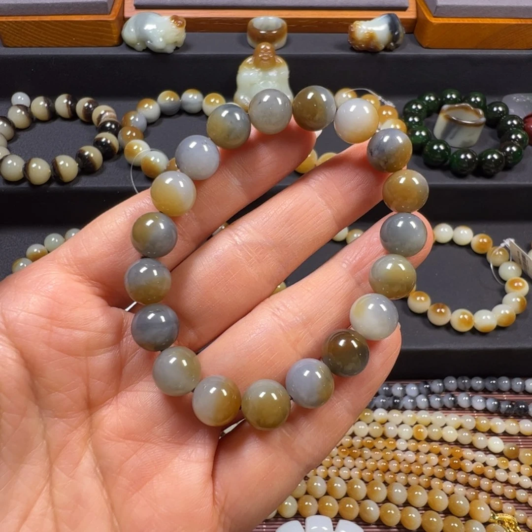 和田玉未镶嵌手链卡10