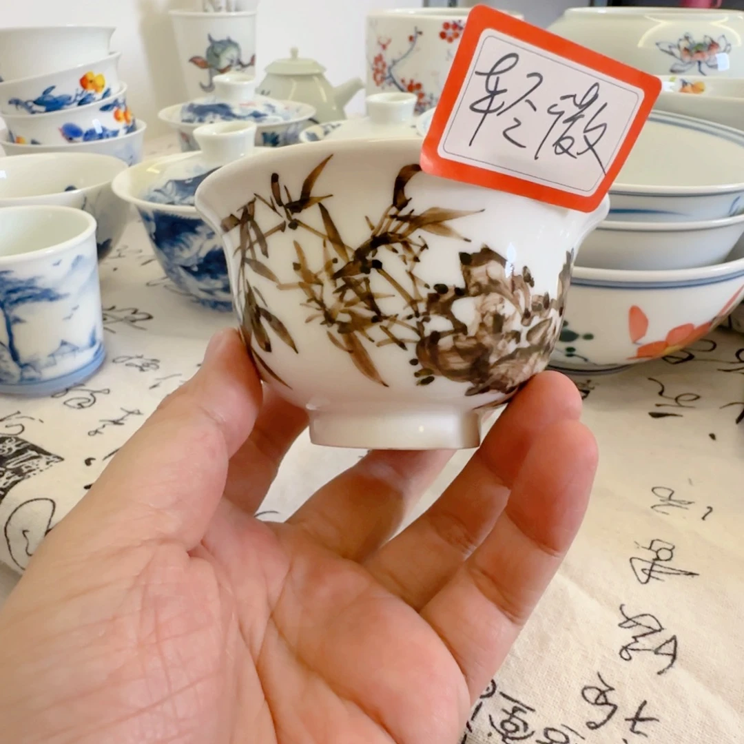 景德镇釉下青花五彩手绘