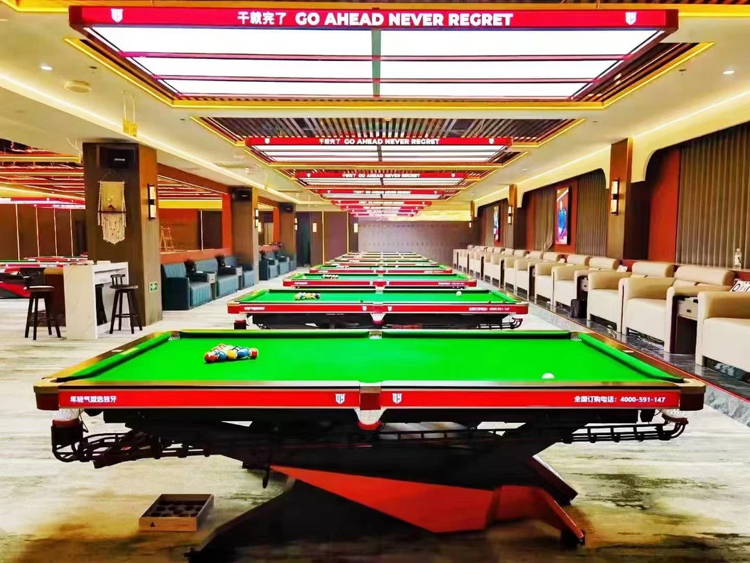 正品独牙台球桌中式八球中式九球比赛用台新一代合金台球桌