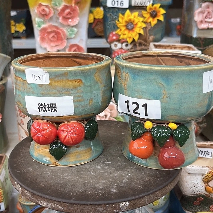 紫砂花盆粗陶材质多肉花盆