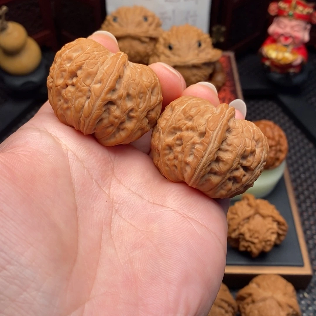 画***北把件文玩核桃元宝