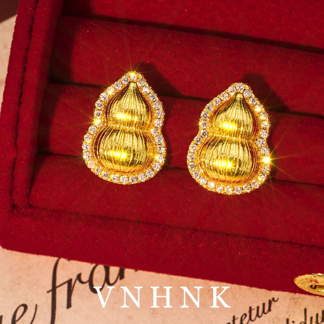 铜合金耳饰 美可儿  C163   金色时尚气质百搭耳环预售