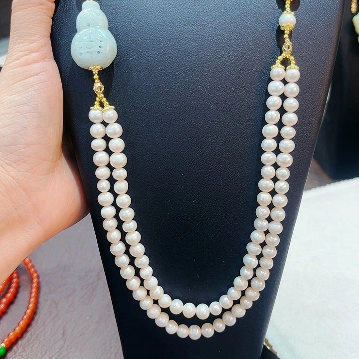 淡水珍珠颈饰未镶嵌项链