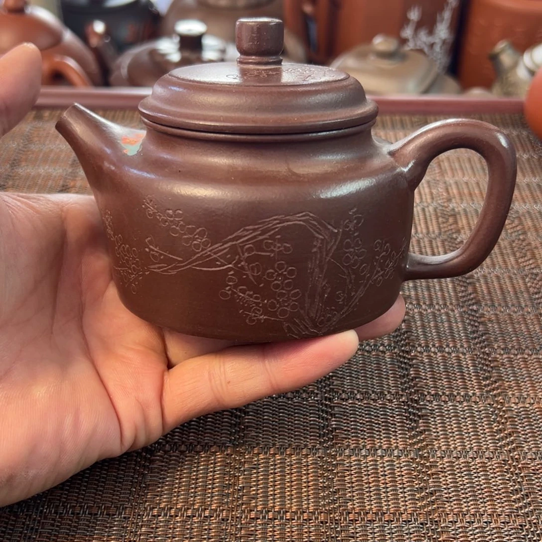 紫砂茶壶宜兴原矿紫砂壶220毫升容量