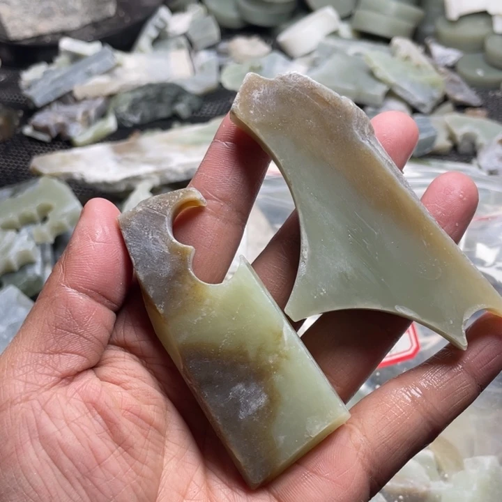 软玉珠宝半成品未镶嵌毛***姐