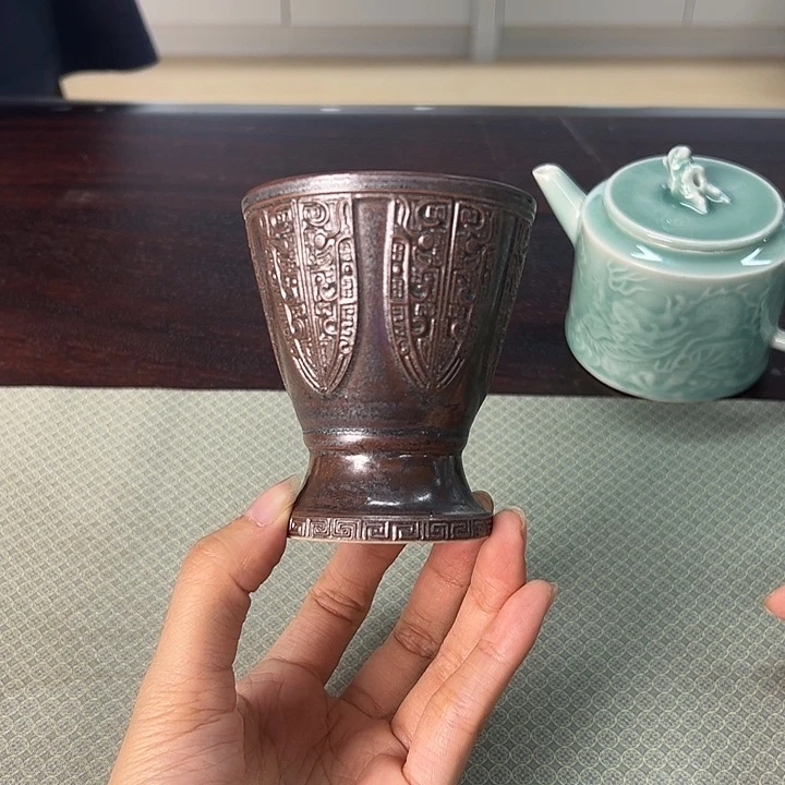 龙泉云间青瓷小米茶器