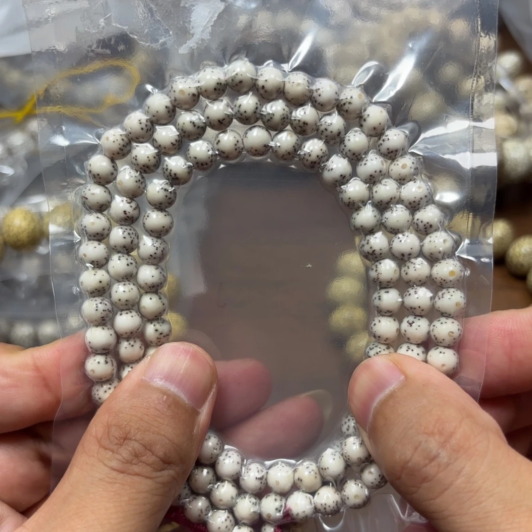 星月菩提手串星月石玉料6圆