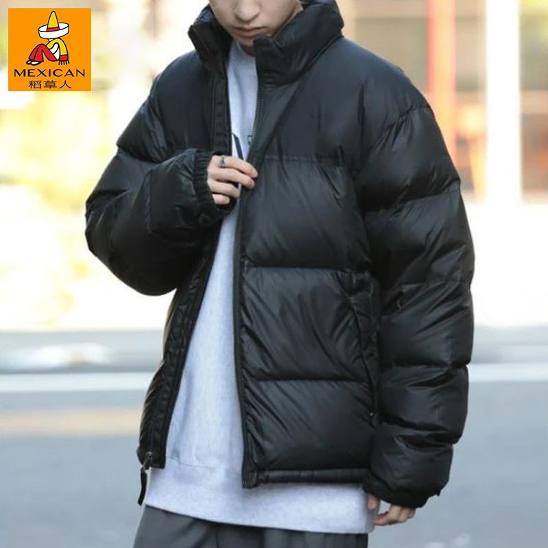 Mexican/稻草人冬季男士男款厚款白鸭绒面包服休闲保暖白鸭绒新款