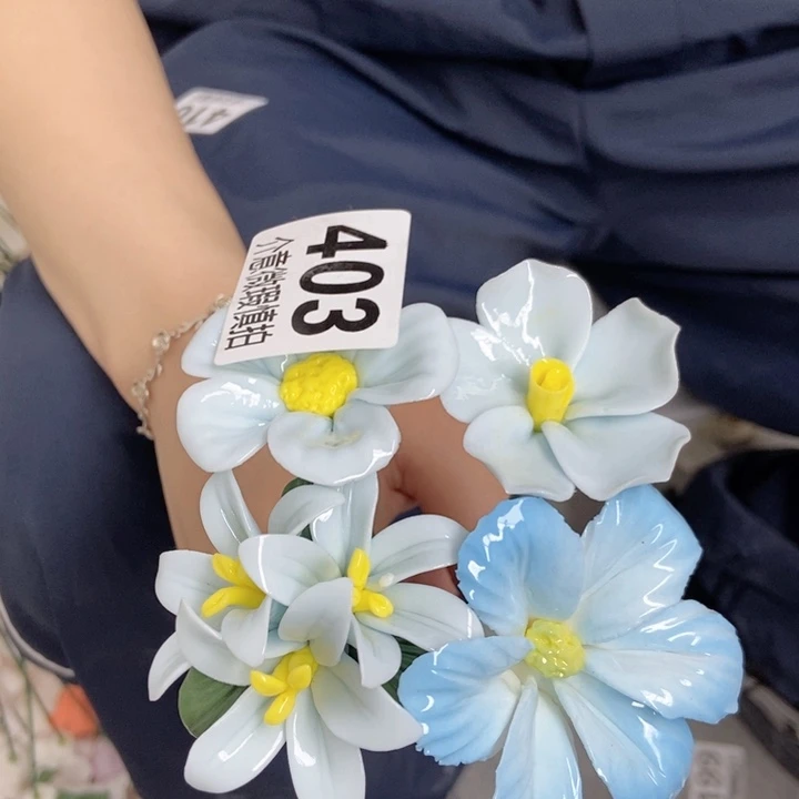 杯手工制作陶瓷花