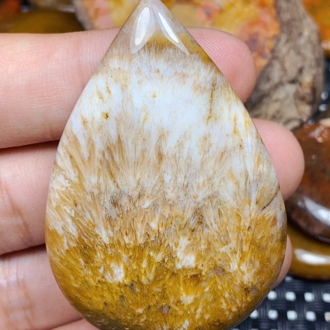未镶嵌颈饰玛瑙/玉髓狼**抱
