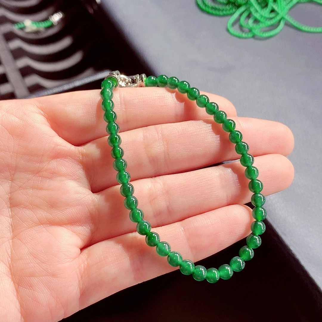 翡翠未镶嵌毛衣链