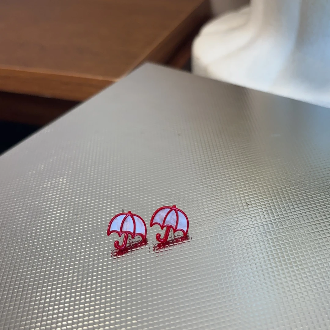 铜合金耳饰 设计款雨伞耳钉R928