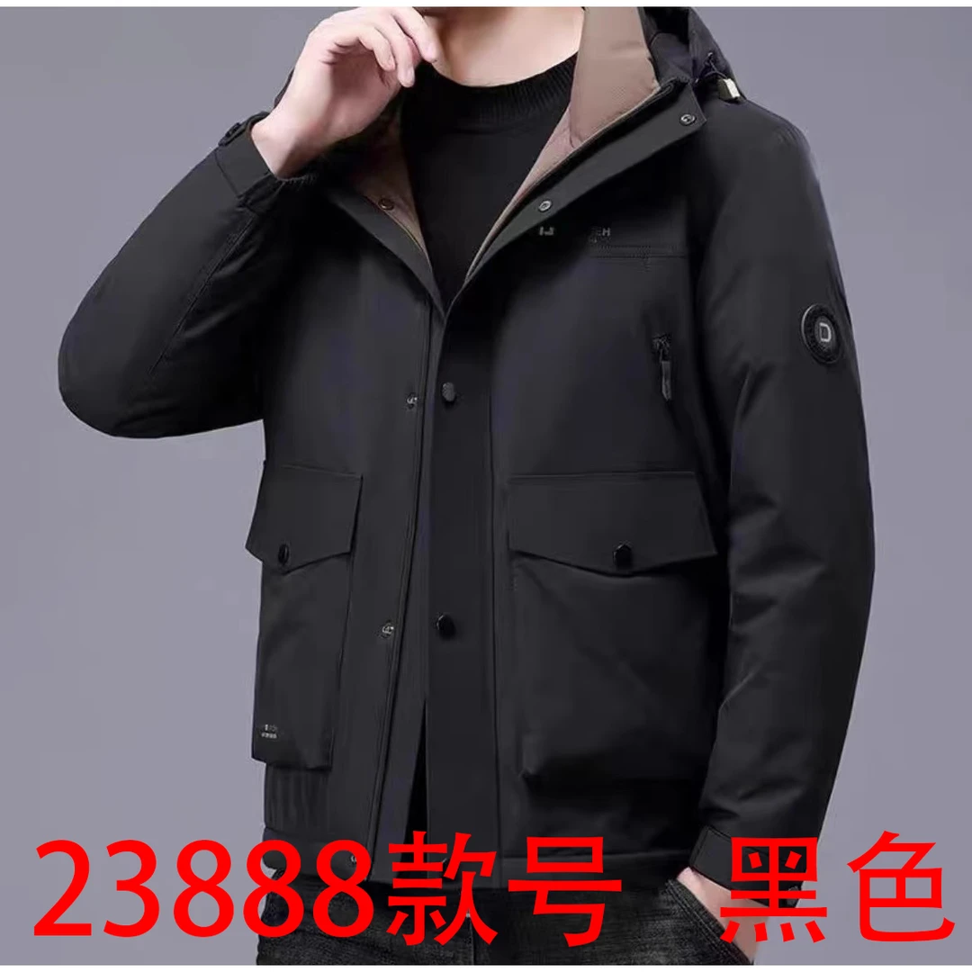 YR23888男士休闲时尚加厚保暖外套