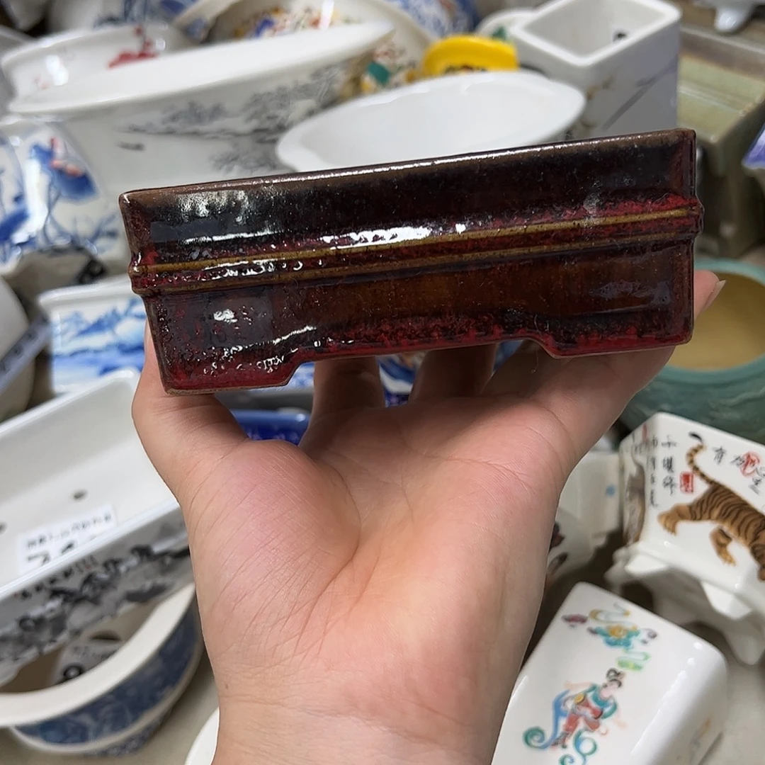 紫砂花盆579号瑕疵12/9/4cm